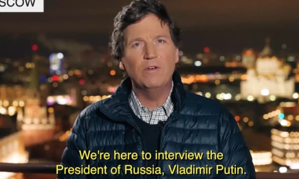 Tucker Carlson announces interview with President Putin