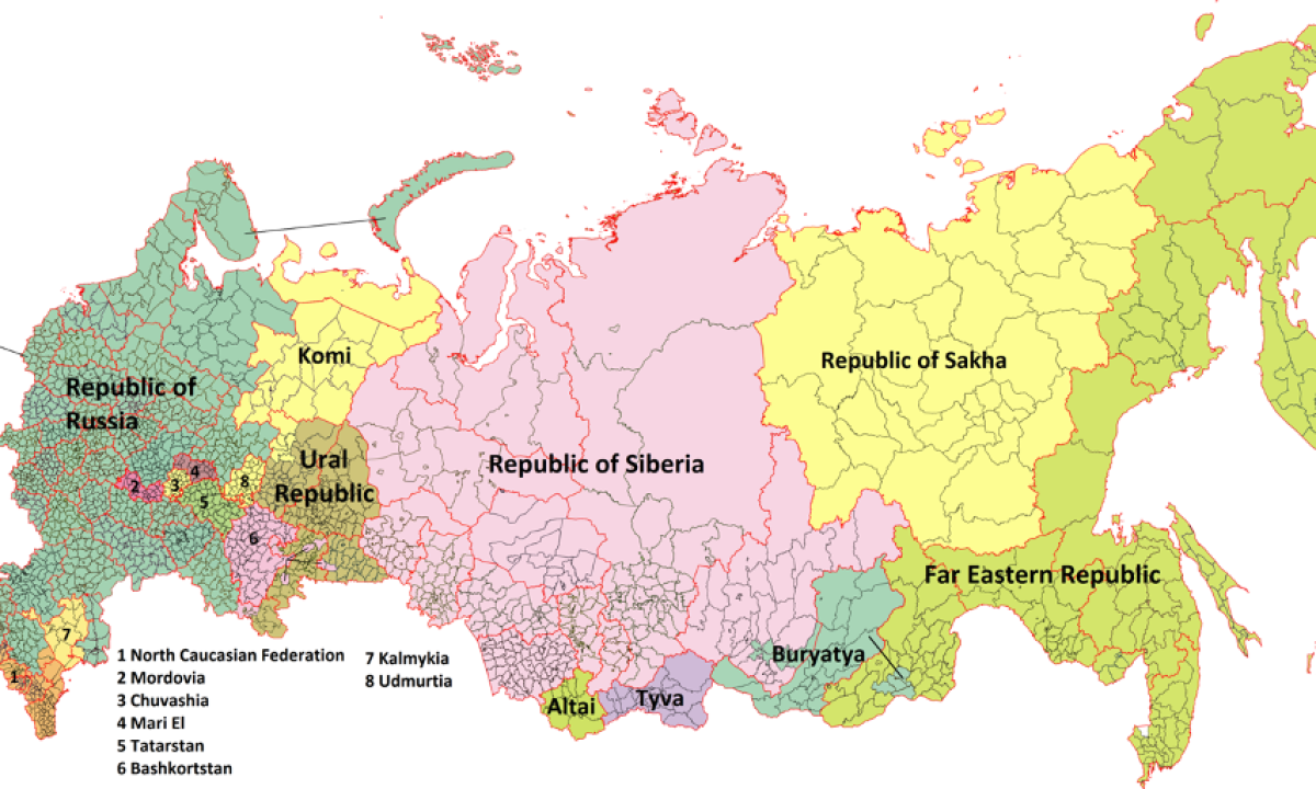 The planned carve-up of Russia