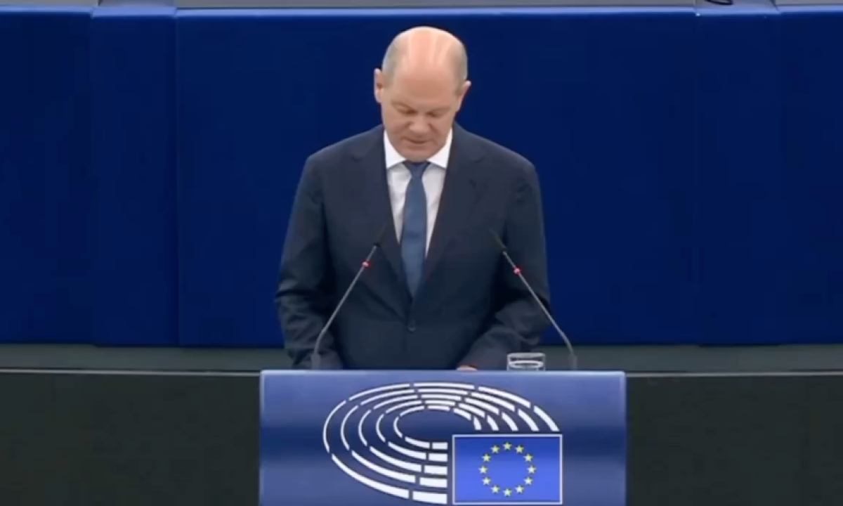 The appalling speech of Olaf Scholz on May 9