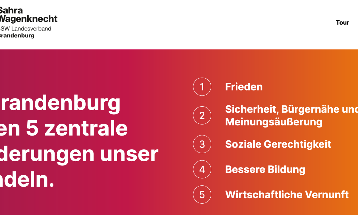 Claim and reality - the BSW in the election campaign in Brandenburg