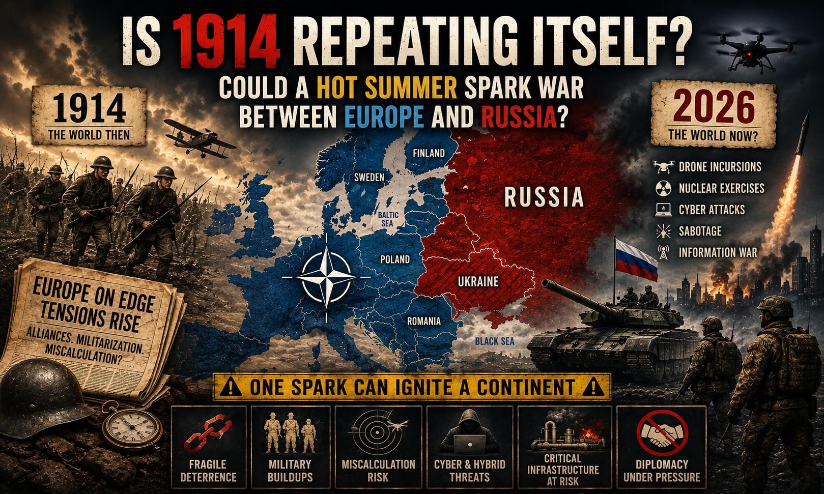 Is 1914 repeating itself? Will war between Europe and Russia finally break out openly?
