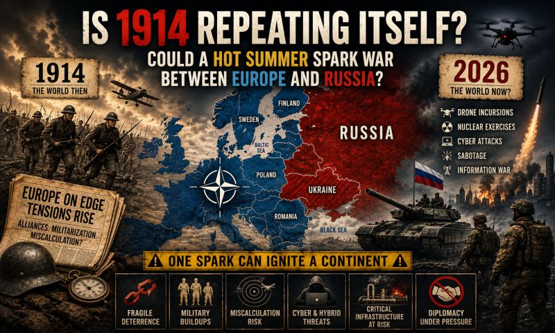 Is 1914 repeating itself? Will war between Europe and Russia finally break out openly?