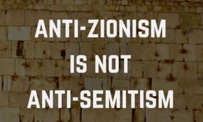 Anti-Zionism is not Anti-Semitism
